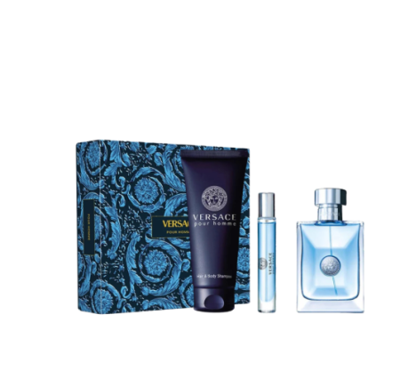 versace pour homme 100ml edt set ₪250